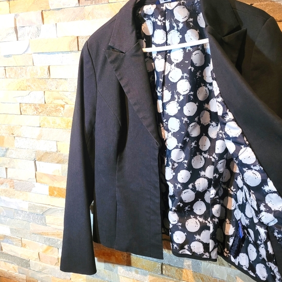 13 Reitmans gray Herringbone blazer - Picture 3 of 10